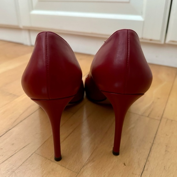 Prada Maroon Leather Pumps EU 41 - Picture 4 of 8